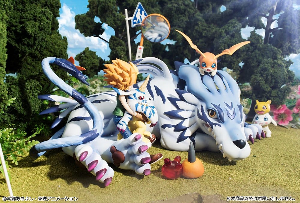 Digimon Adventure Figura PVC G.E.M. Series Garurumon & Ishida Yamato 25 cm (Repeat)