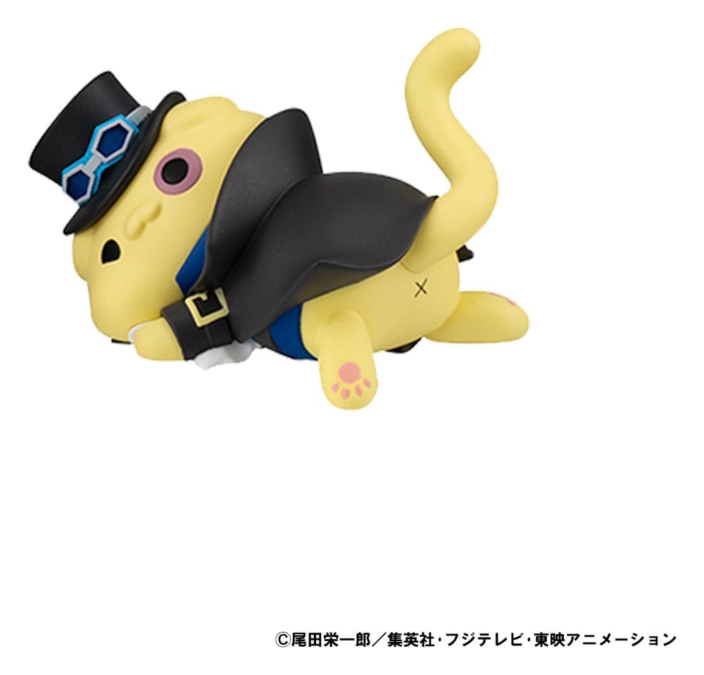 One Piece Mega Cat Project Figuras Egghead NyanPieceNyan! Stickie! 3 cm Surtido (8)