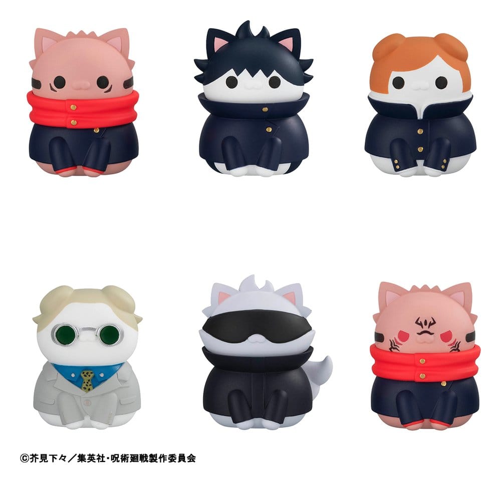 Jujutsu Kaisen Mega Cat Project Figuras Mini Jujutsu Cats Shibuya Incident Ver. 3 cm Blind Box Surtido (8) (Repeat)