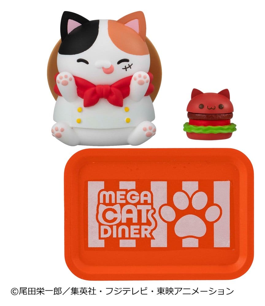One Piece Mega Cat Project Figuras Mini NyanPieceNyan! Diner! 3 cm Blind Box Expositor (6)