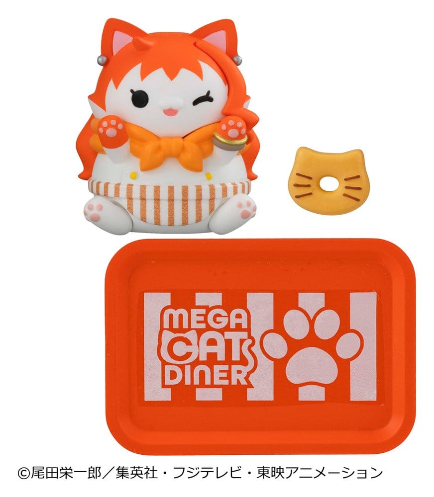 One Piece Mega Cat Project Figuras Mini NyanPieceNyan! Diner! 3 cm Blind Box Expositor (6)