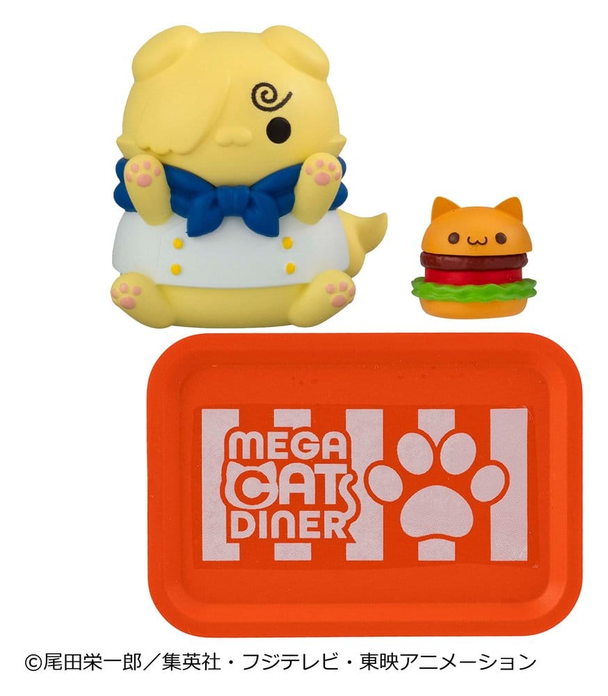 One Piece Mega Cat Project Figuras Mini NyanPieceNyan! Diner! 3 cm Blind Box Expositor (6)