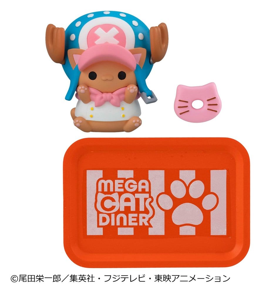 One Piece Mega Cat Project Figuras Mini NyanPieceNyan! Diner! 3 cm Blind Box Expositor (6)