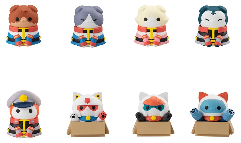 Gundam Mega Cat Project Figuras Mini Nyandam We are the Earth Federation Forces! Blind Box Surtido (8) (Repeat) Frikytopia