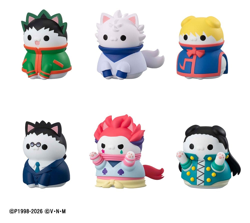 Hunter x Hunter Mega Cat Project Figuras Mini Nyanter x Nyanter Hunter x Cat 3 cm Blind Box Surtido (8)
