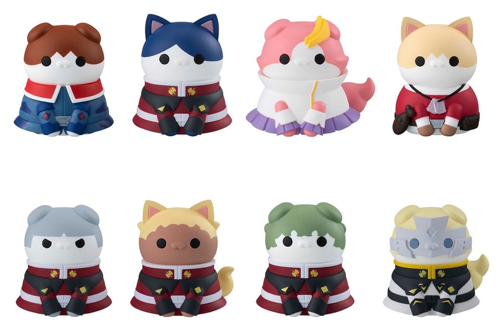 Mobile Suit Gundam SEED Mega Cat Project Figuras Mini Nyandam SEED Cats in Disguise Blind Box Expositor (8)