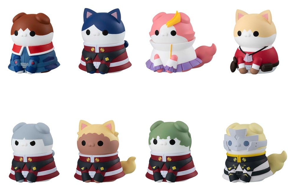 Mobile Suit Gundam SEED Mega Cat Project Figuras Mini Nyandam SEED Cats in Disguise Blind Box Expositor (8)