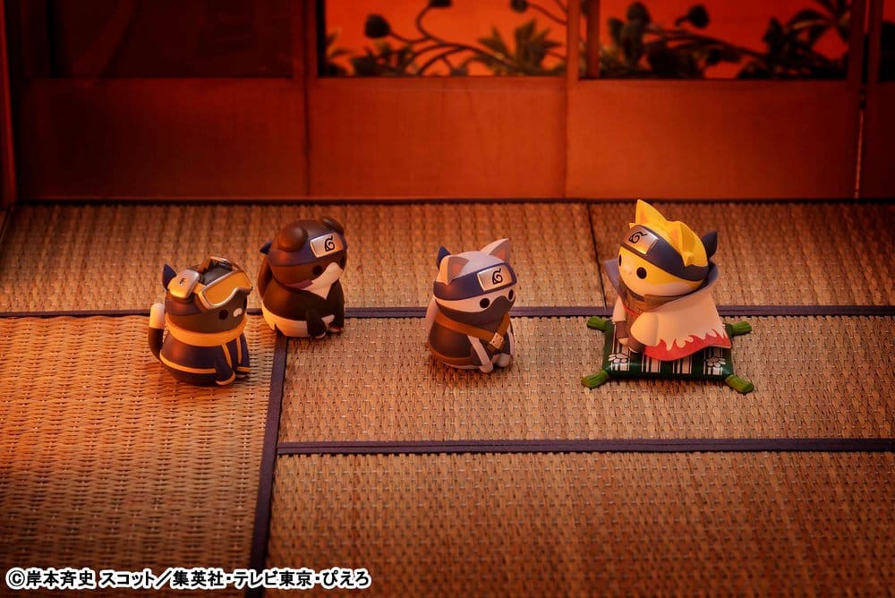 Naruto Shippuden Mega Cat Project Nyaruto! Once upon a time in Konoha village Figuras Mini 3 cm Blind Box Expositor (8) (Repeat)