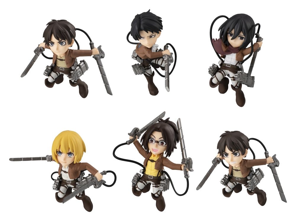 Attack on Titan Tobimas Figuras Mini Pack de 6 (with gift) Frikytopia