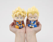 Dragon Ball DAIMA Pack de 2 Figuras PVC Look Up Super Saiyan Son Goku (mini) & Super Saiyan Vegeta (mini) 11 cm (with gift)