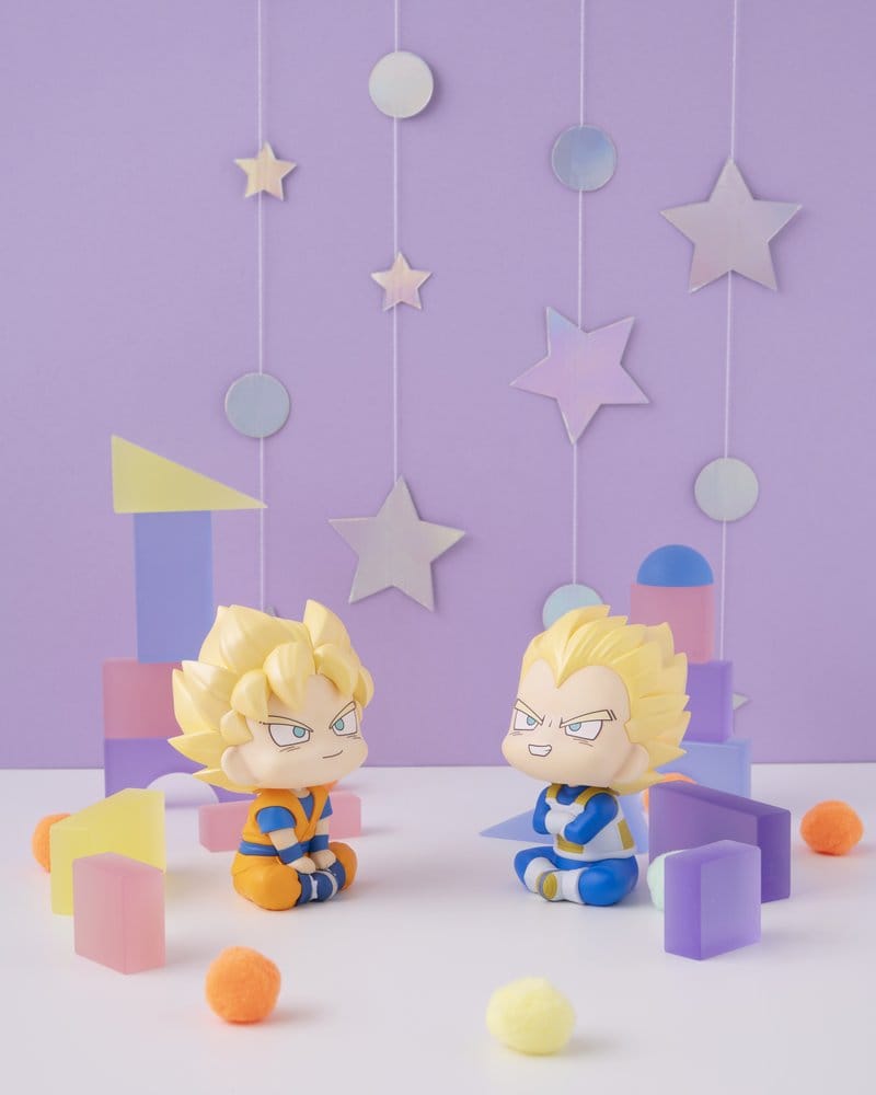 Dragon Ball DAIMA Pack de 2 Figuras PVC Look Up Super Saiyan Son Goku (mini) & Super Saiyan Vegeta (mini) 11 cm (with gift)