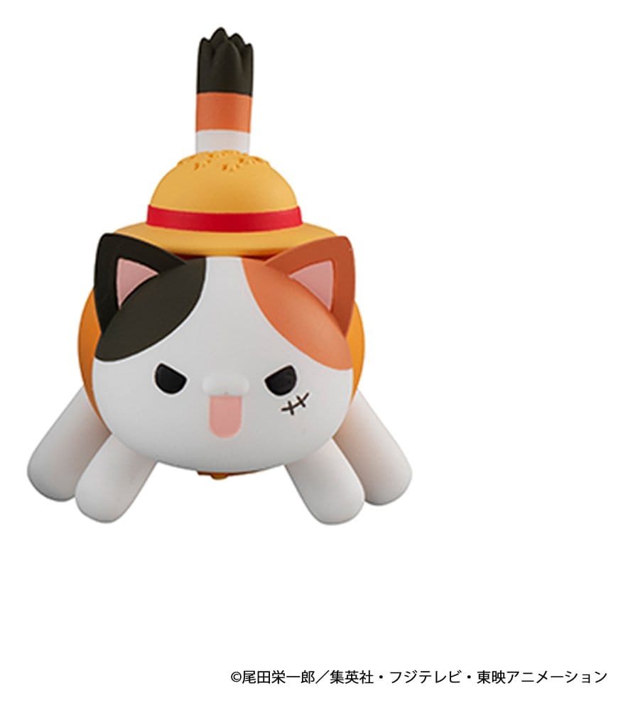 One Piece Mega Cat Project Nyan Piece Nyan! Luffy & the Seven Warlords of the Sea Figuras Mini 3 cm Blind Box Expositor (8) (Repeat)
