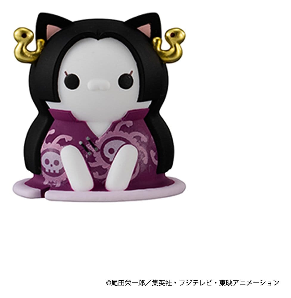 One Piece Mega Cat Project Nyan Piece Nyan! Luffy & the Seven Warlords of the Sea Figuras Mini 3 cm Blind Box Expositor (8) (Repeat)