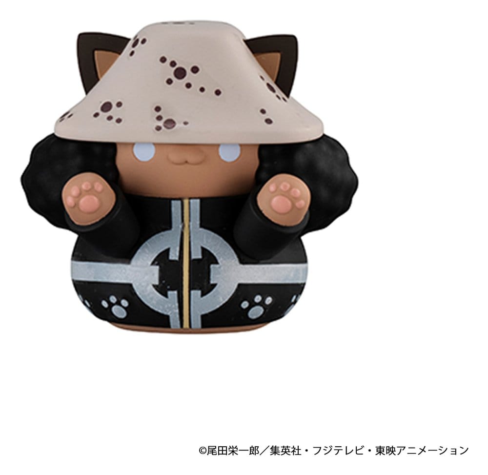 One Piece Mega Cat Project Nyan Piece Nyan! Luffy & the Seven Warlords of the Sea Figuras Mini 3 cm Blind Box Expositor (8) (Repeat)