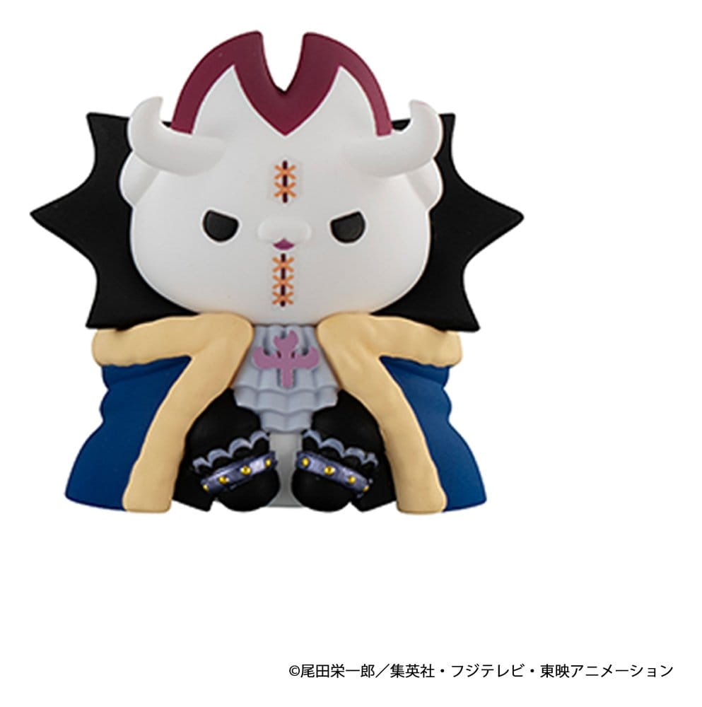 One Piece Mega Cat Project Nyan Piece Nyan! Luffy & the Seven Warlords of the Sea Figuras Mini 3 cm Blind Box Expositor (8) (Repeat)