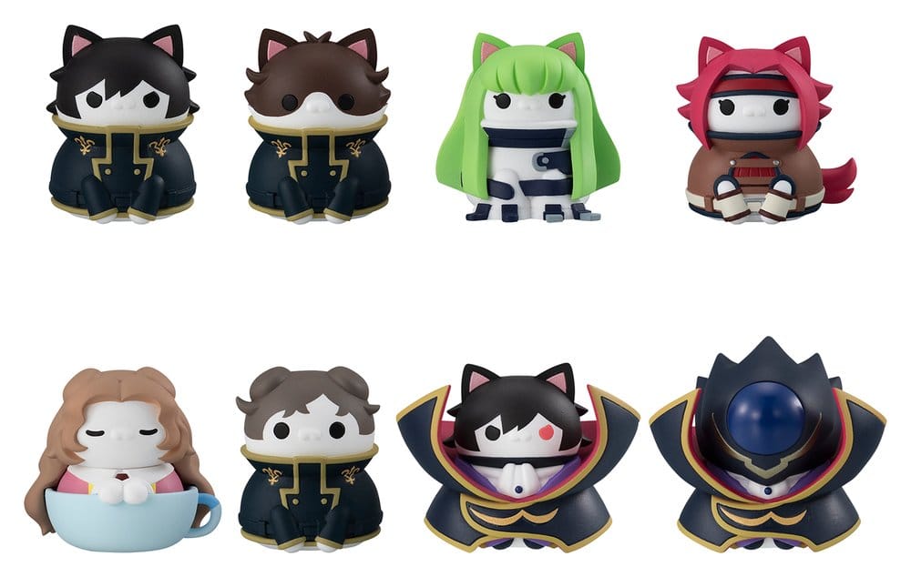 Code Geass: Lelouch of the Rebellion Mega Cat Project Figuras Mini Code Genyass 3 cm Blind Box Surtido (8)