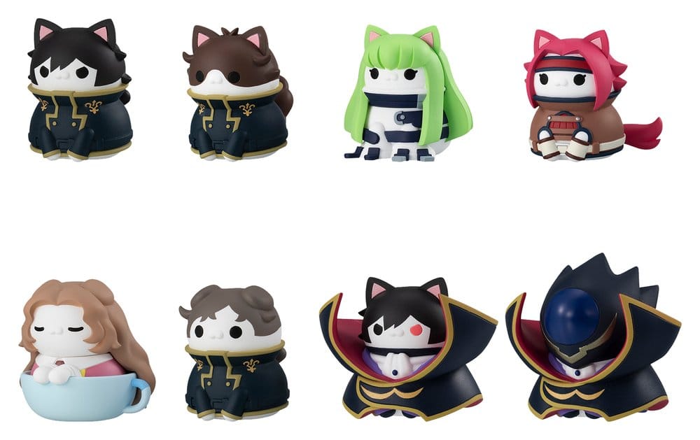 Code Geass: Lelouch of the Rebellion Mega Cat Project Figuras Mini Code Genyass 3 cm Blind Box Surtido (8)