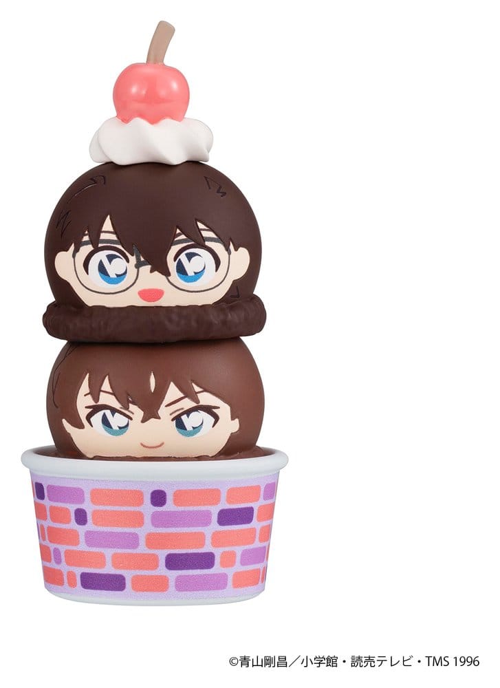 Detective Conan Tsumichen Stack up &amp; Change Figuras Mini 8 cm Blind Box Surtido (6) (with gift)