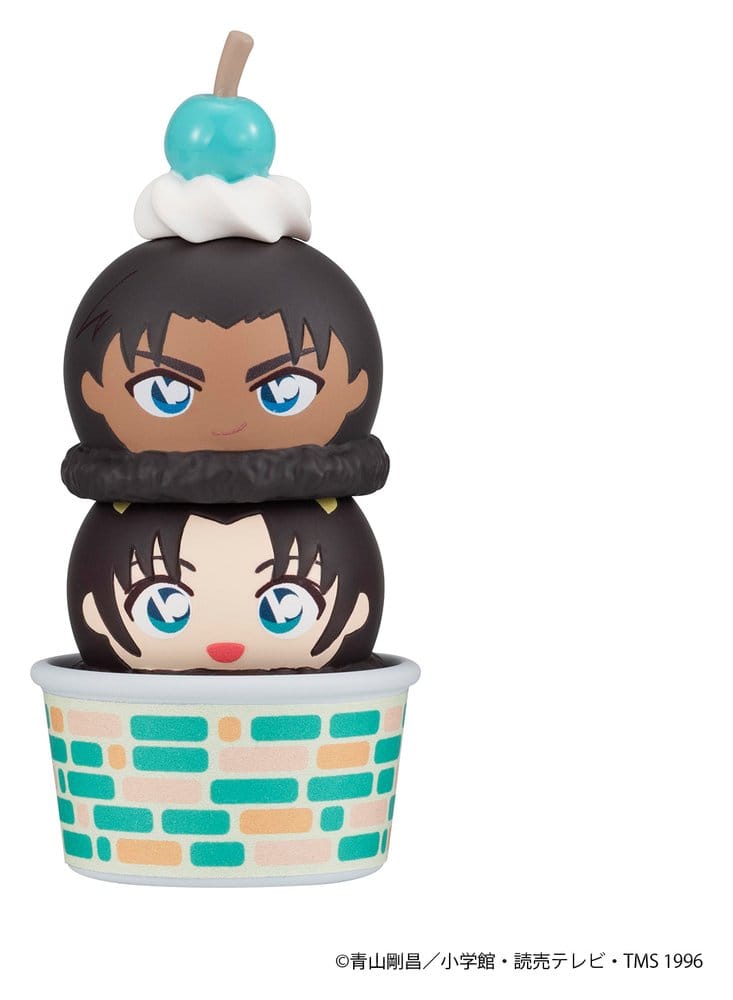 Detective Conan Tsumichen Stack up &amp; Change Figuras Mini 8 cm Blind Box Surtido (6) (with gift)