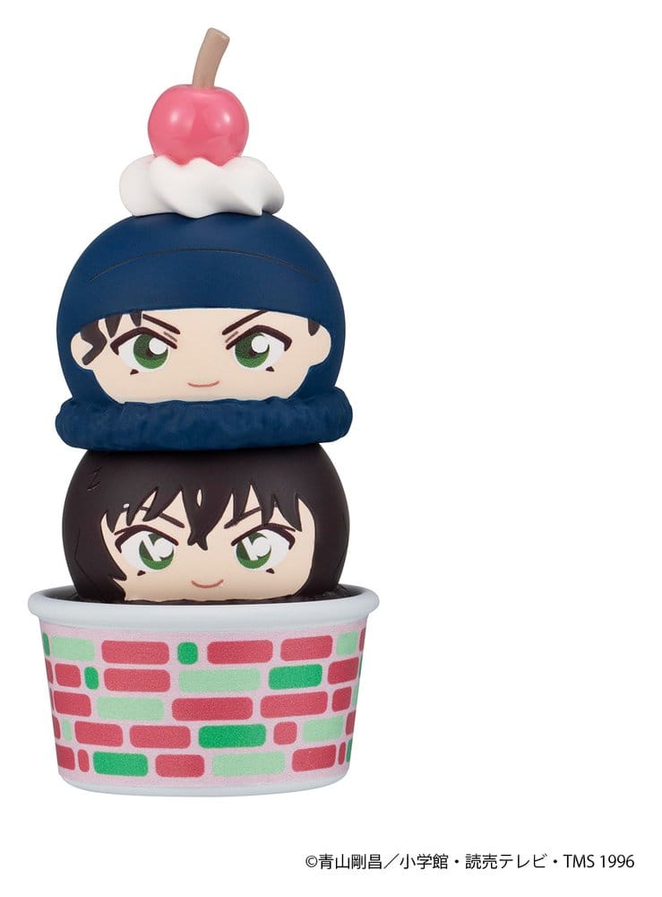 Detective Conan Tsumichen Stack up &amp; Change Figuras Mini 8 cm Blind Box Surtido (6) (with gift)