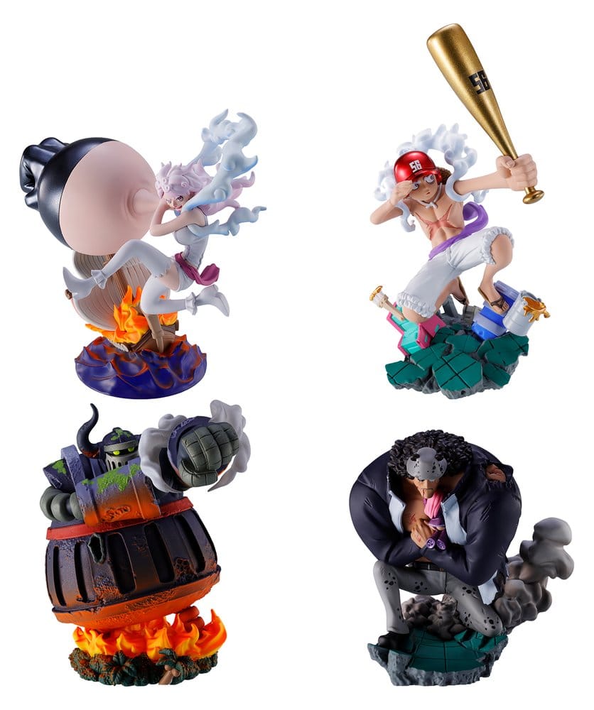 One Piece Petitrama series LOGBOX RE BIRTH Ver. Egghead 02 Figuras Mini 8 cm Blind Box Expositor (4) Frikytopia