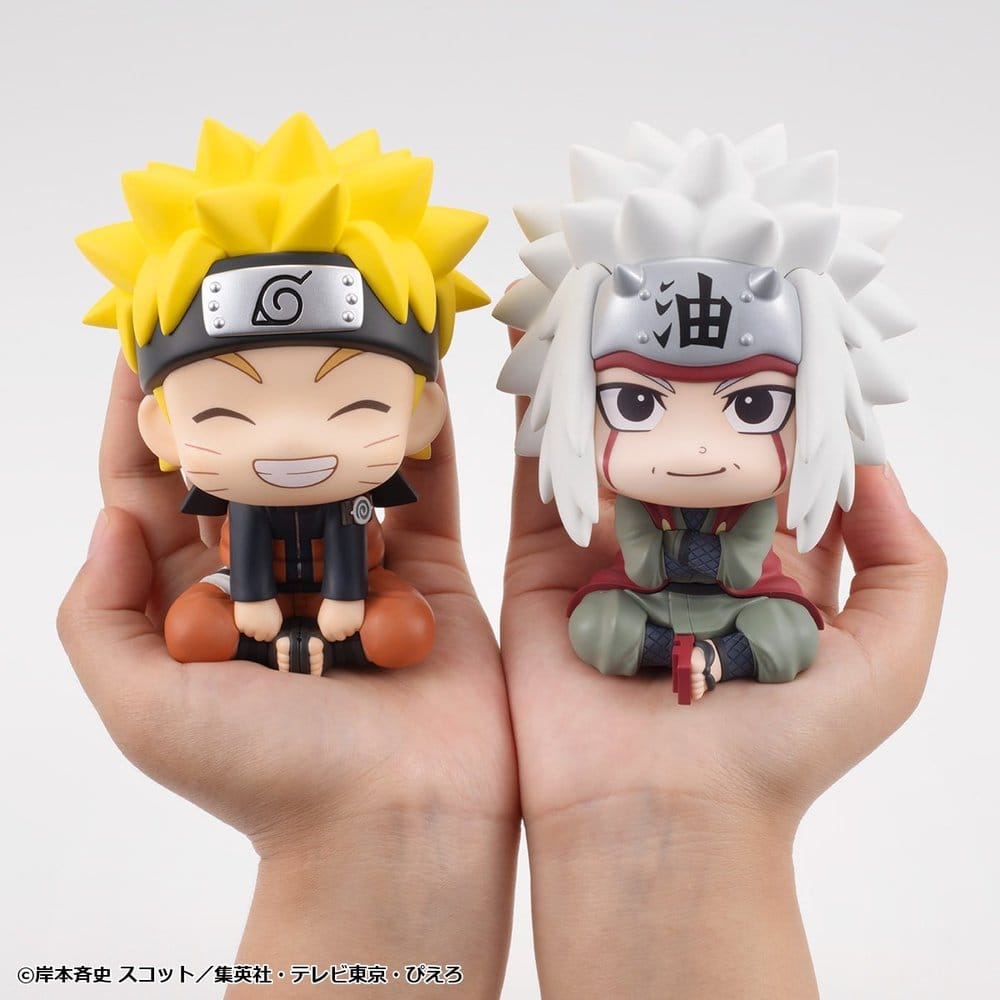 Naruto Shippuden Pack de 2 Figuras PVC Look Up Naruto Uzumaki Smile Ver. & Jiraiya 11 cm (with gift) Frikytopia