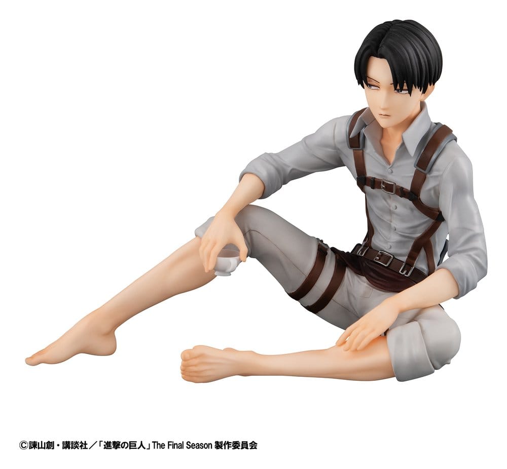 Attack on Titan Figura PVC G.E.M. Series Squad Captain Levi Palm Size 9 cm
