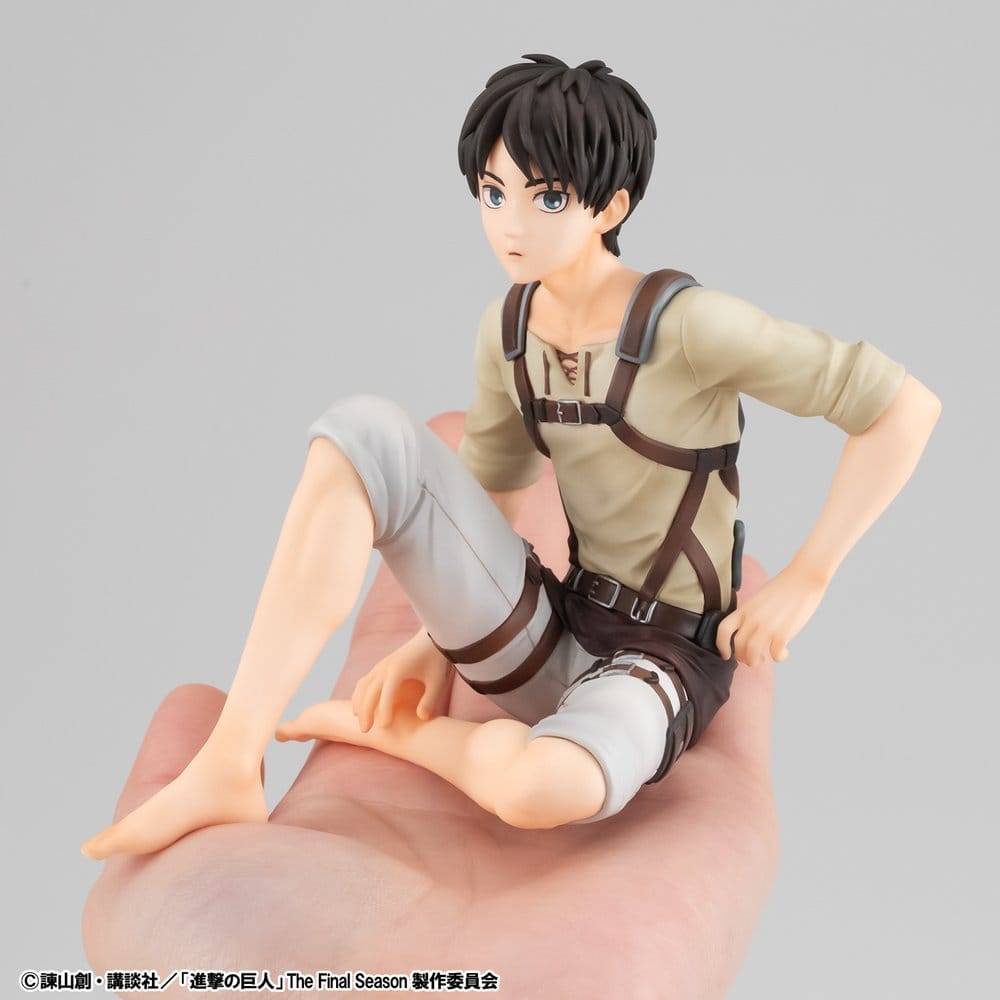 Attack on Titan Pack de 2 Figuras PVC G.E.M. Series Eren Yeager & Squad Captain Levi Palm Size