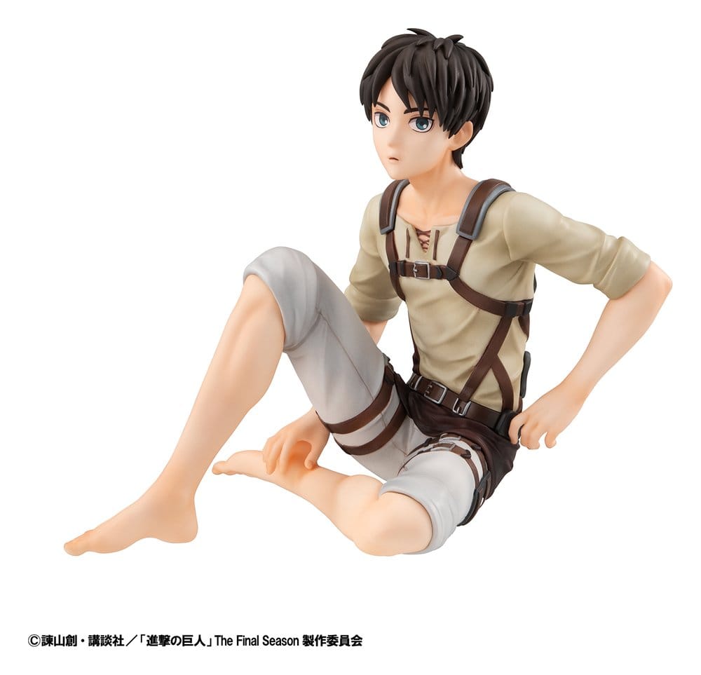 Attack on Titan Pack de 2 Figuras PVC G.E.M. Series Eren Yeager & Squad Captain Levi Palm Size