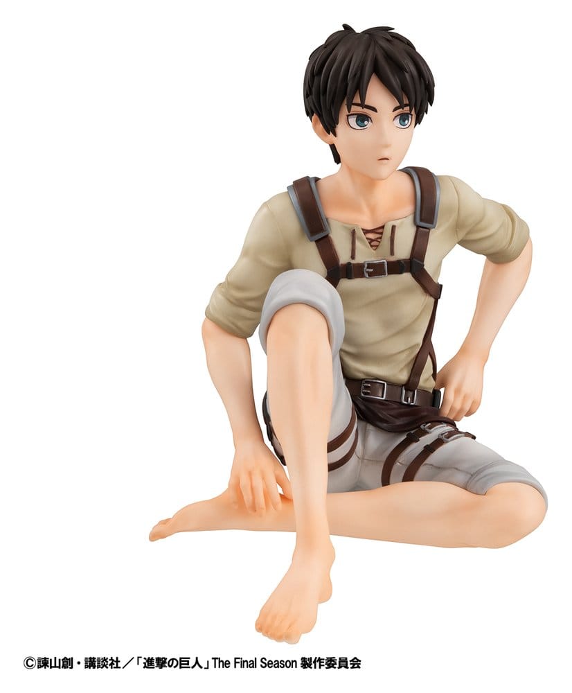 Attack on Titan Pack de 2 Figuras PVC G.E.M. Series Eren Yeager & Squad Captain Levi Palm Size