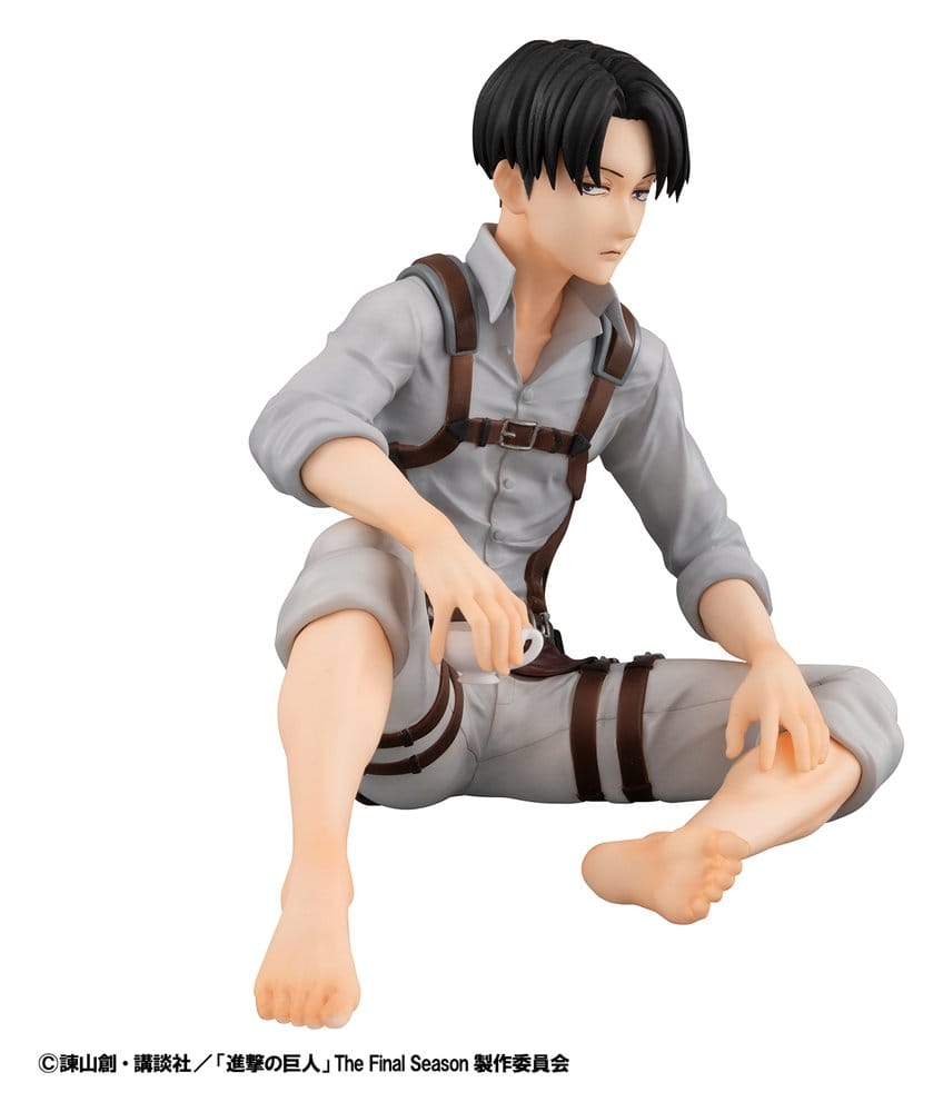 Attack on Titan Pack de 2 Figuras PVC G.E.M. Series Eren Yeager & Squad Captain Levi Palm Size