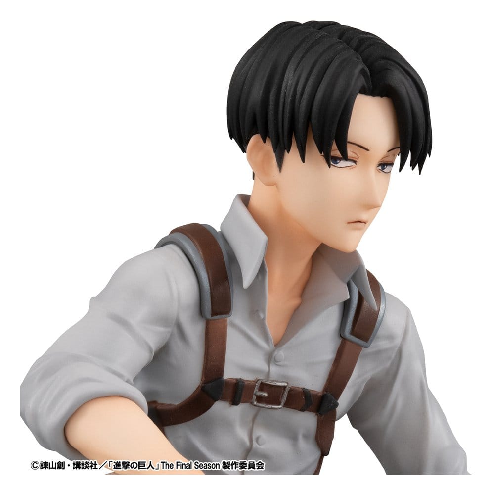 Attack on Titan Pack de 2 Figuras PVC G.E.M. Series Eren Yeager & Squad Captain Levi Palm Size