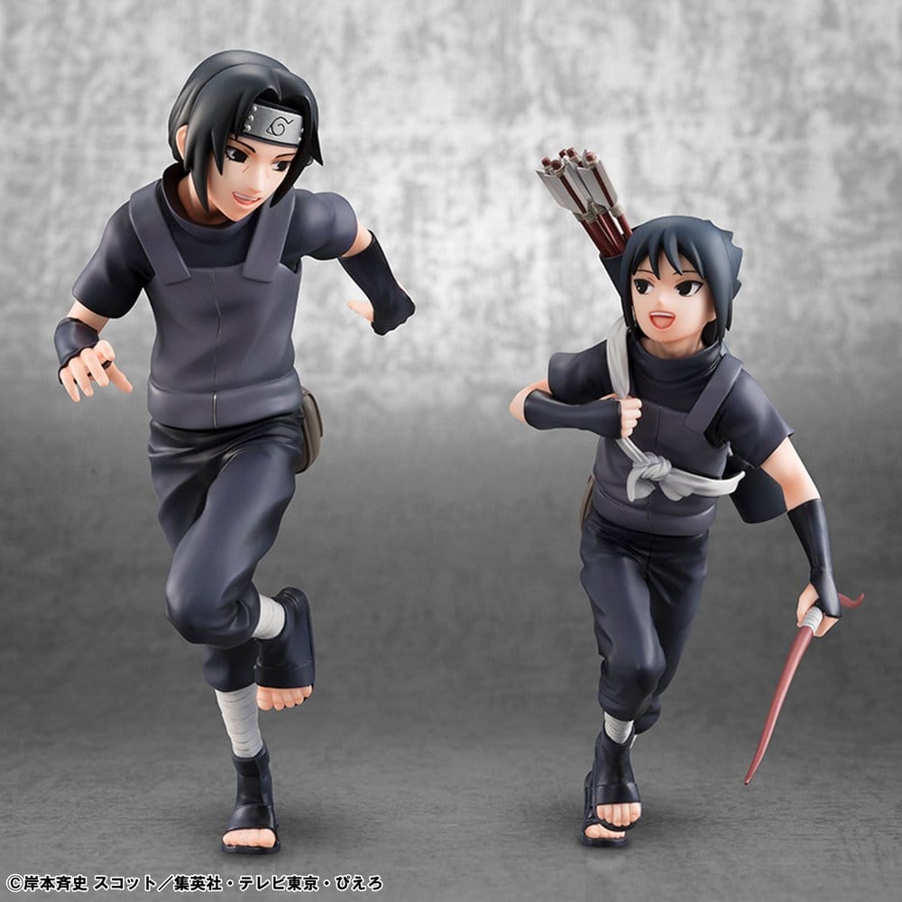 Naruto Shippuden Pack de 2 Figuras PVC G.E.M. Series Itachi Uchiha & Sasuke (Repeat) Frikytopia