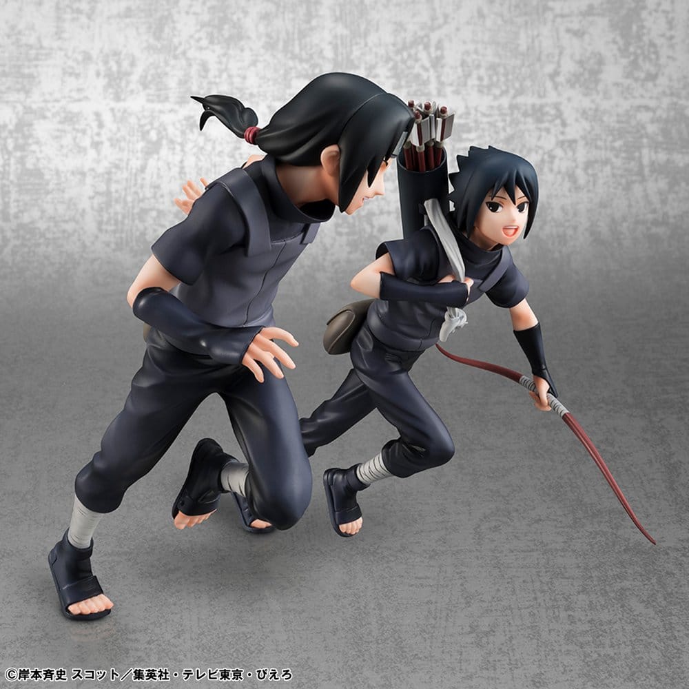 Naruto Shippuden Pack de 2 Figuras PVC G.E.M. Series Itachi Uchiha & Sasuke (Repeat)