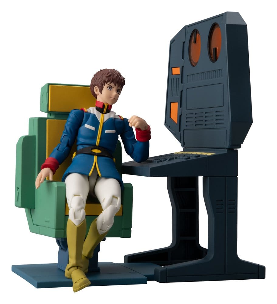 Mobile Suit Gundam Diorama G.M.G. Collection EX White Base Bridge Radio Operator Desk Set 10 cm (with gift)