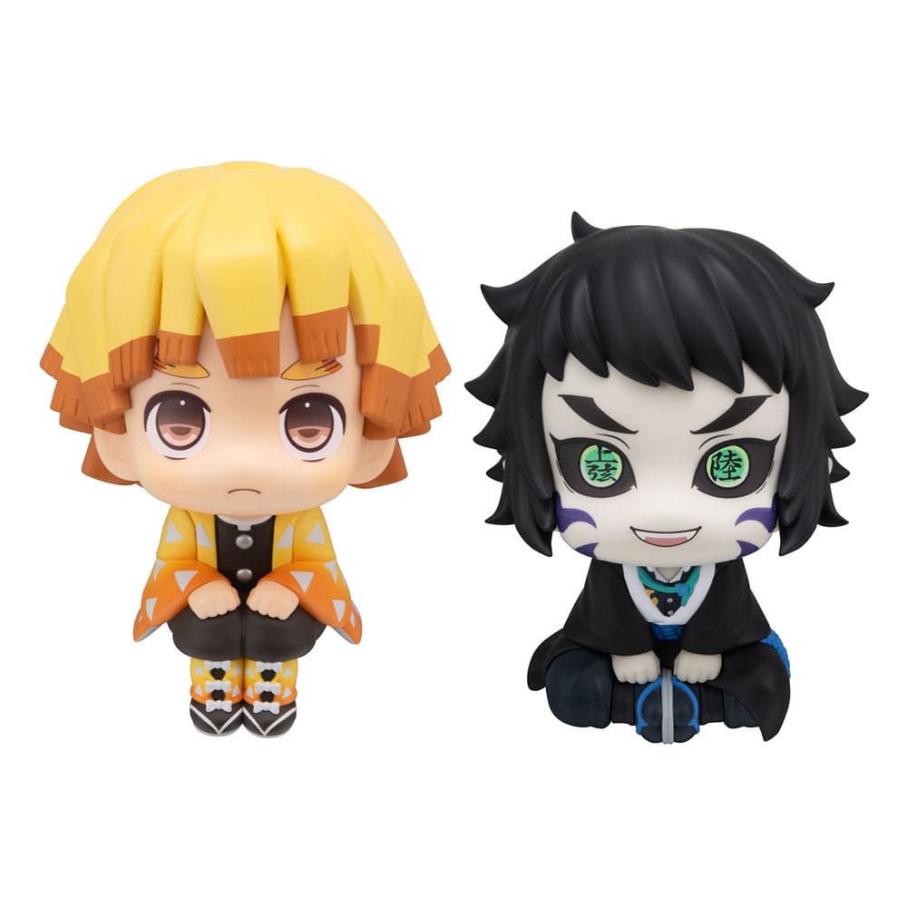 Demon Slayer: Kimetsu no Yaiba Pack de 2 Figuras PVC Look Up Zenitsu Agatsuma Grumpy Ver. & Kaigaku 11 cm (with gift) Frikytopia