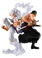 One Piece Wallstar Pack de 2 Figuras PVC Monkey D. Luffy Gear Fifth & Roronoa Zoro (with gift) 10 cm