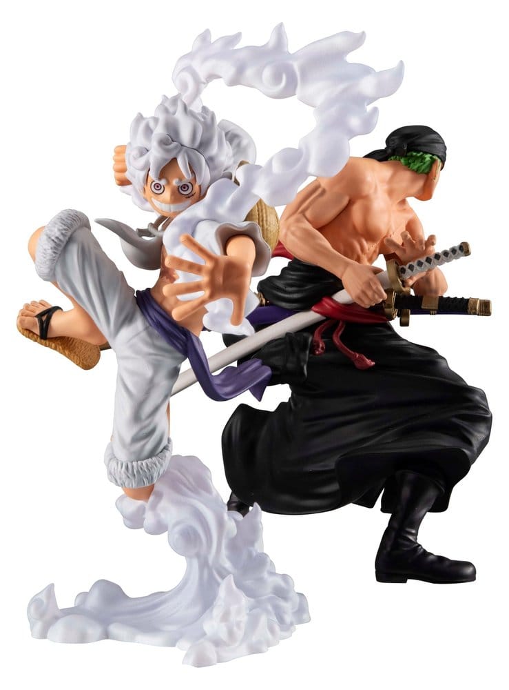 One Piece Wallstar Pack de 2 Figuras PVC Monkey D. Luffy Gear Fifth & Roronoa Zoro (with gift) 10 cm Frikytopia