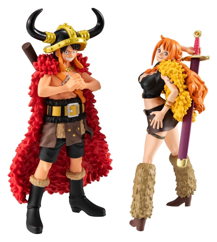 One Piece WALLSTAR Pack de 2 Figuras PVC Monkey D. Luffy & Nami Ver. Elbaph 11 cm (with gift) Frikytopia