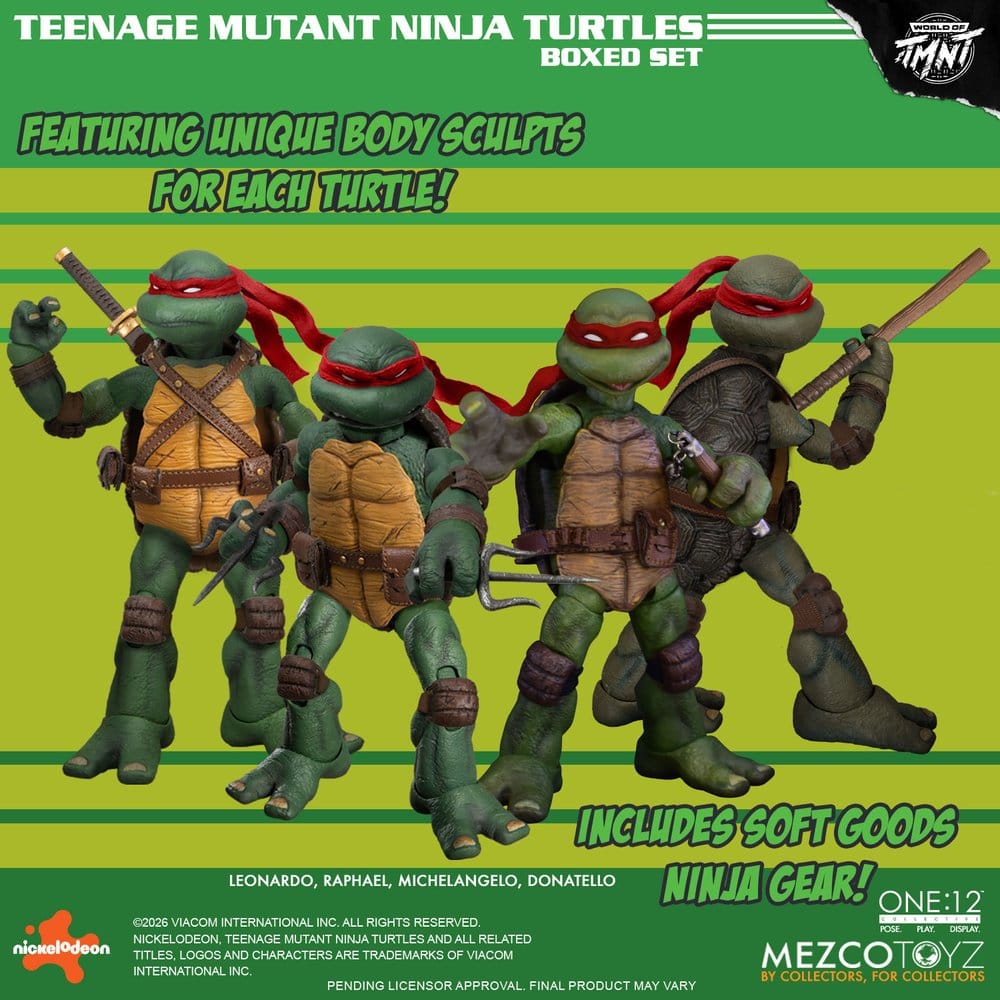 Las Tortugas Ninja One:12 Collective Figuras 1/12 Boxed Set 17 cm