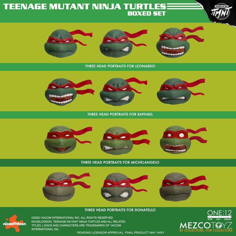 Las Tortugas Ninja One:12 Collective Figuras 1/12 Boxed Set 17 cm