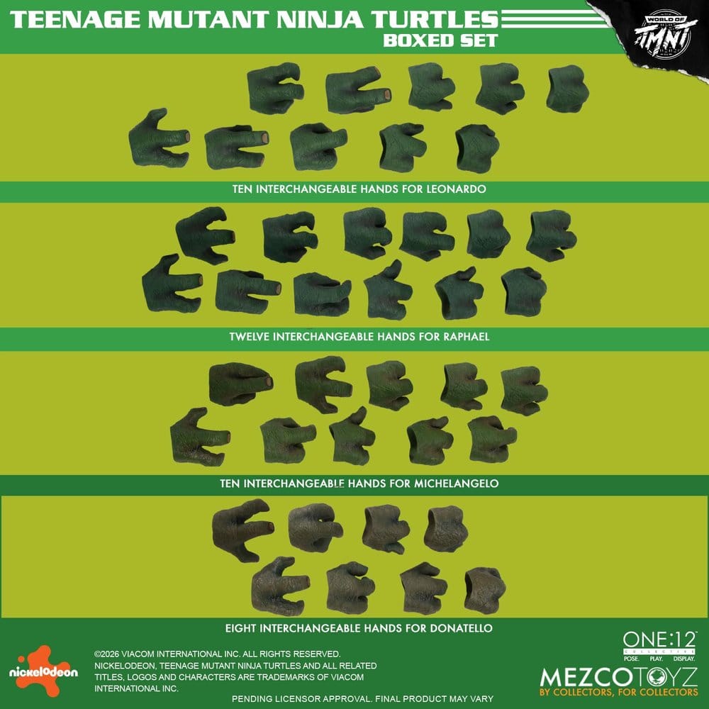 Las Tortugas Ninja One:12 Collective Figuras 1/12 Boxed Set 17 cm