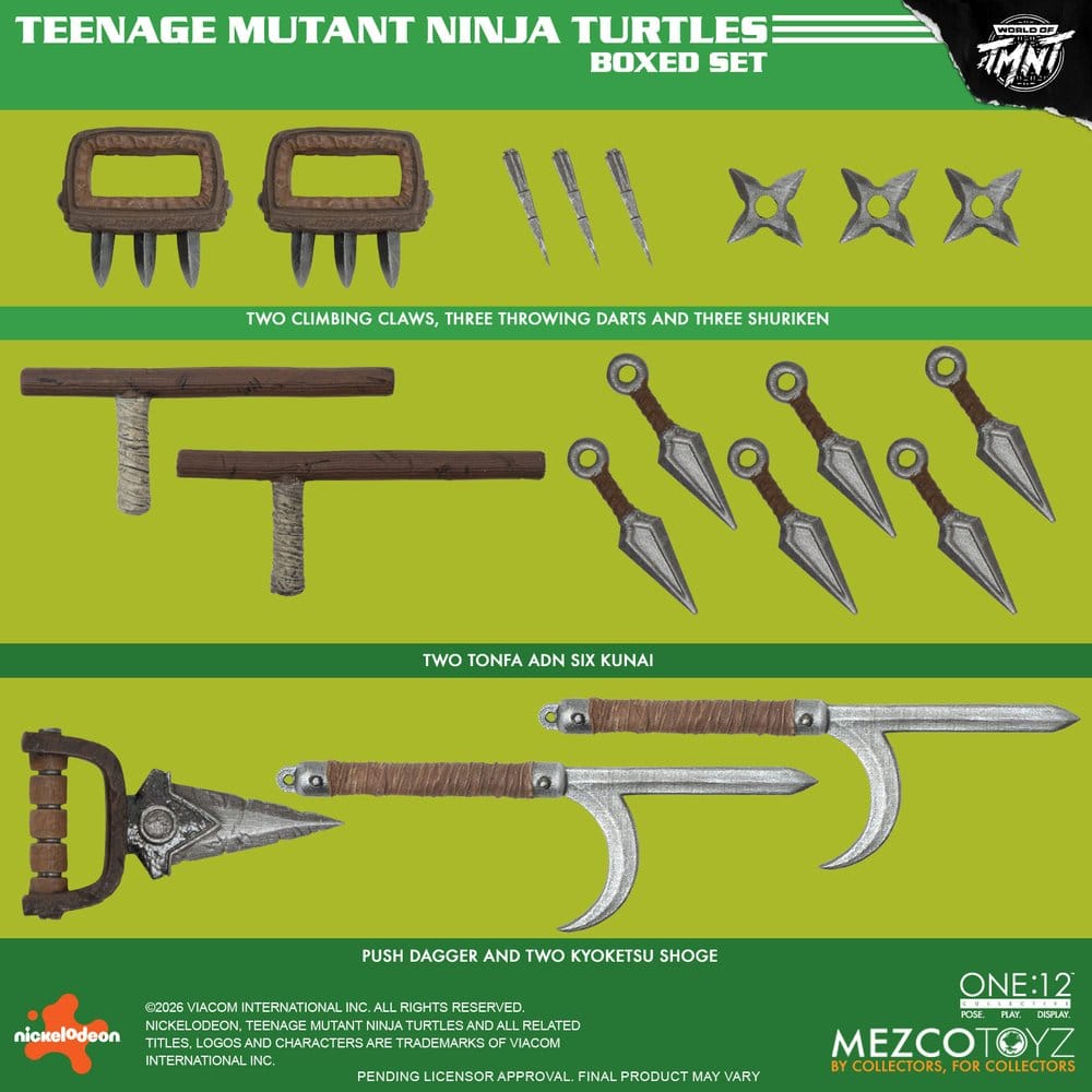 Las Tortugas Ninja One:12 Collective Figuras 1/12 Boxed Set 17 cm