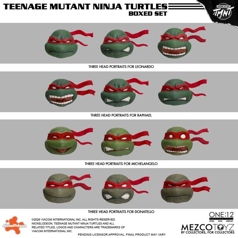 Las Tortugas Ninja One:12 Collective Figuras 1/12 Boxed Set 17 cm