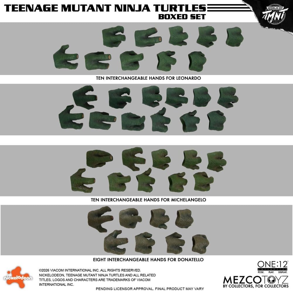 Las Tortugas Ninja One:12 Collective Figuras 1/12 Boxed Set 17 cm
