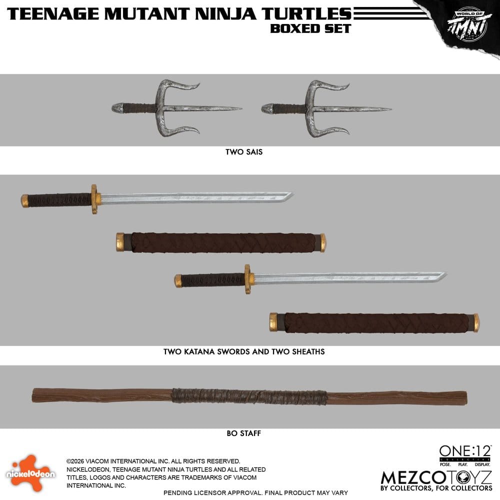 Las Tortugas Ninja One:12 Collective Figuras 1/12 Boxed Set 17 cm