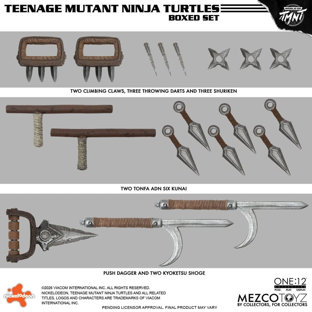 Las Tortugas Ninja One:12 Collective Figuras 1/12 Boxed Set 17 cm