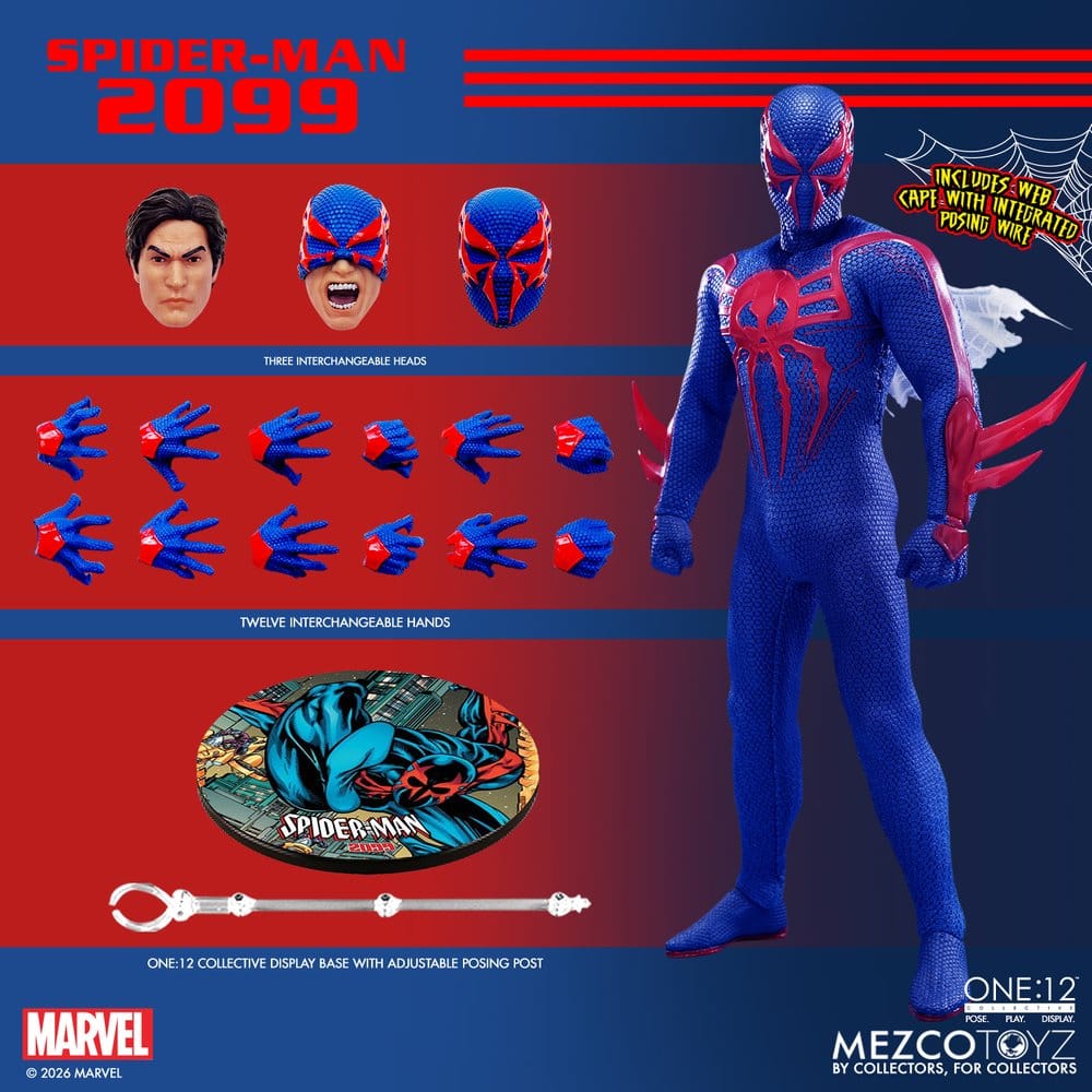 Marvel Comics One:12 Collective Figura 1/12 Spider-Man 2099 17 cm