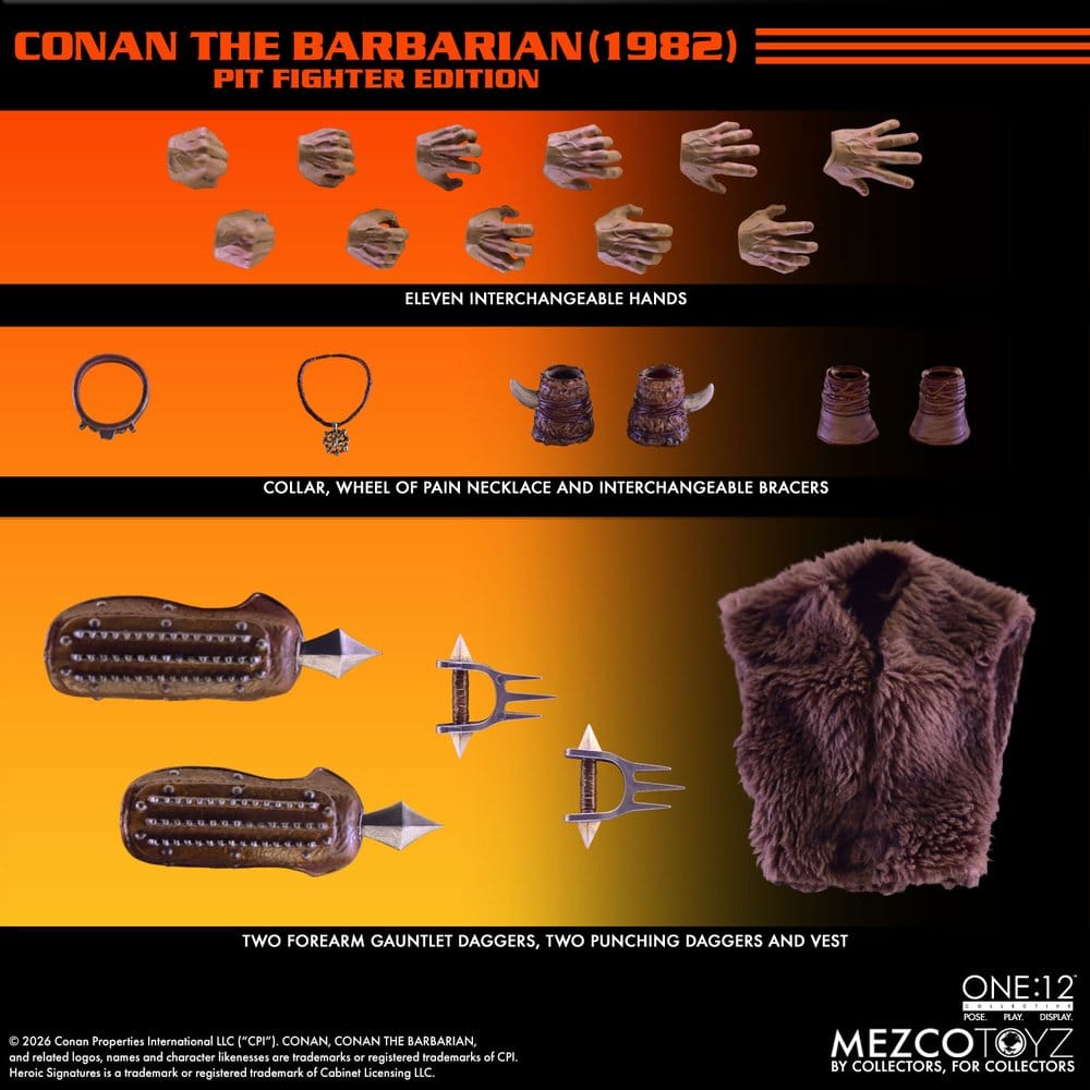 Conan el Bárbaro One:12 Collective Figura 1/12 Conan (Pit Fighter Edition) 16 cm