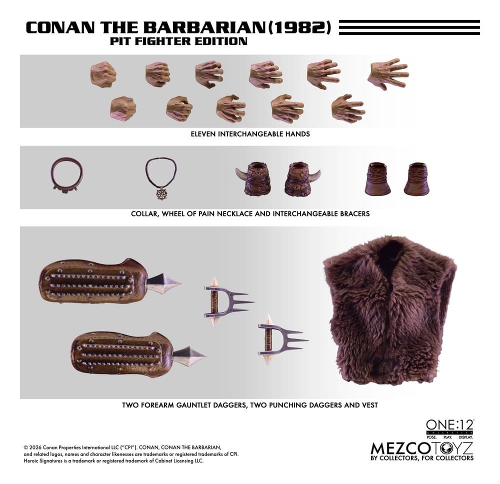 Conan el Bárbaro One:12 Collective Figura 1/12 Conan (Pit Fighter Edition) 16 cm
